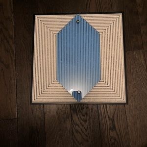 Art work blue acrylic piece was a gift teenage boys room artsy baby boy room